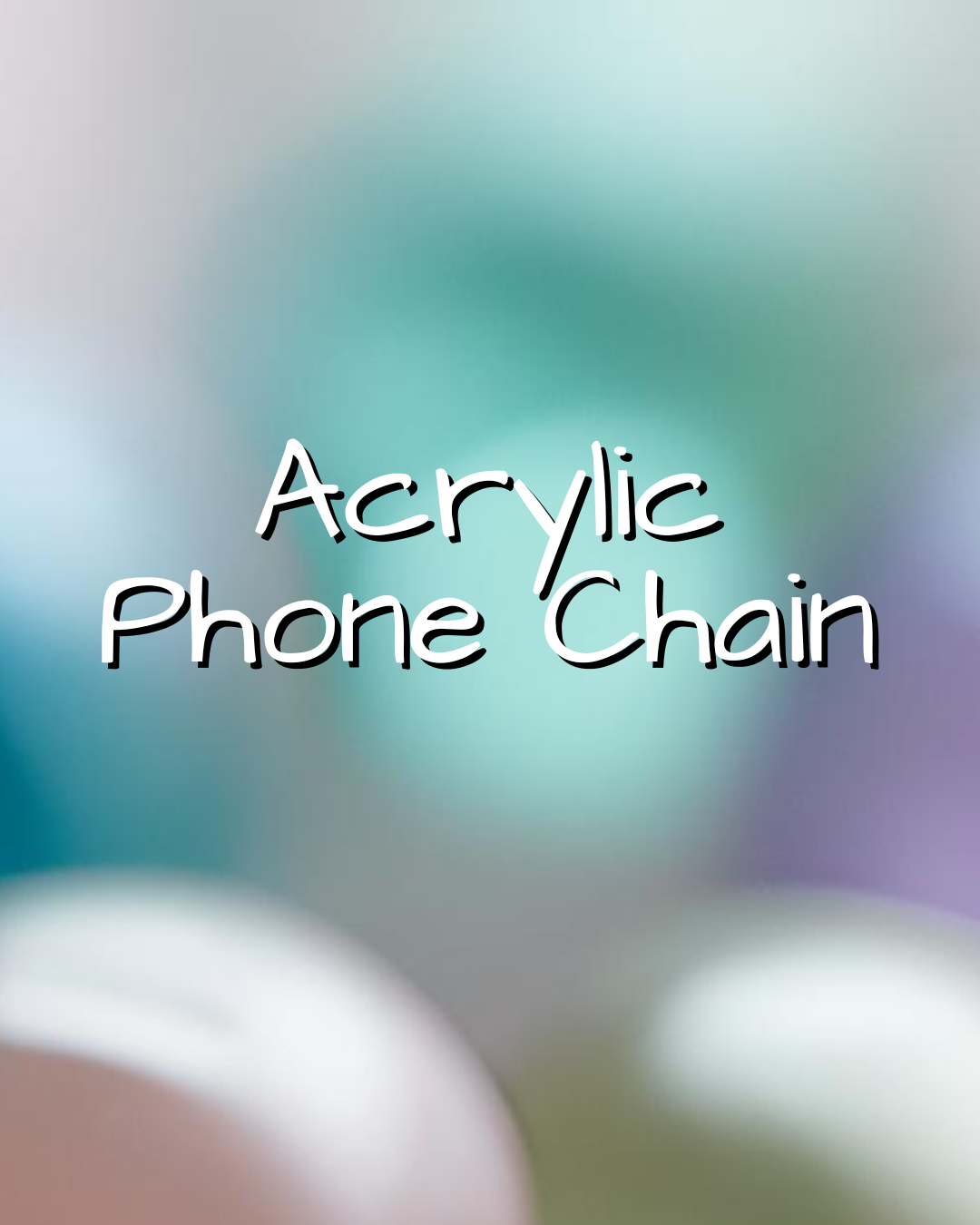 Acrylic Phone Chain Lucky Bags